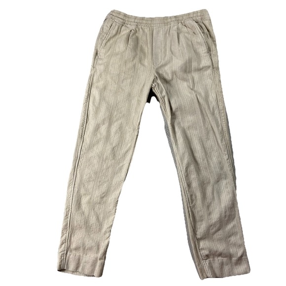 Abercrombie & Fitch Pants - Abercrombie Fitch 100% Cotton Loose Fit Elastic Waist Pants Ivory Women's L Long